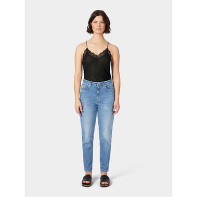 Damen-Spitzentop, Schwarz