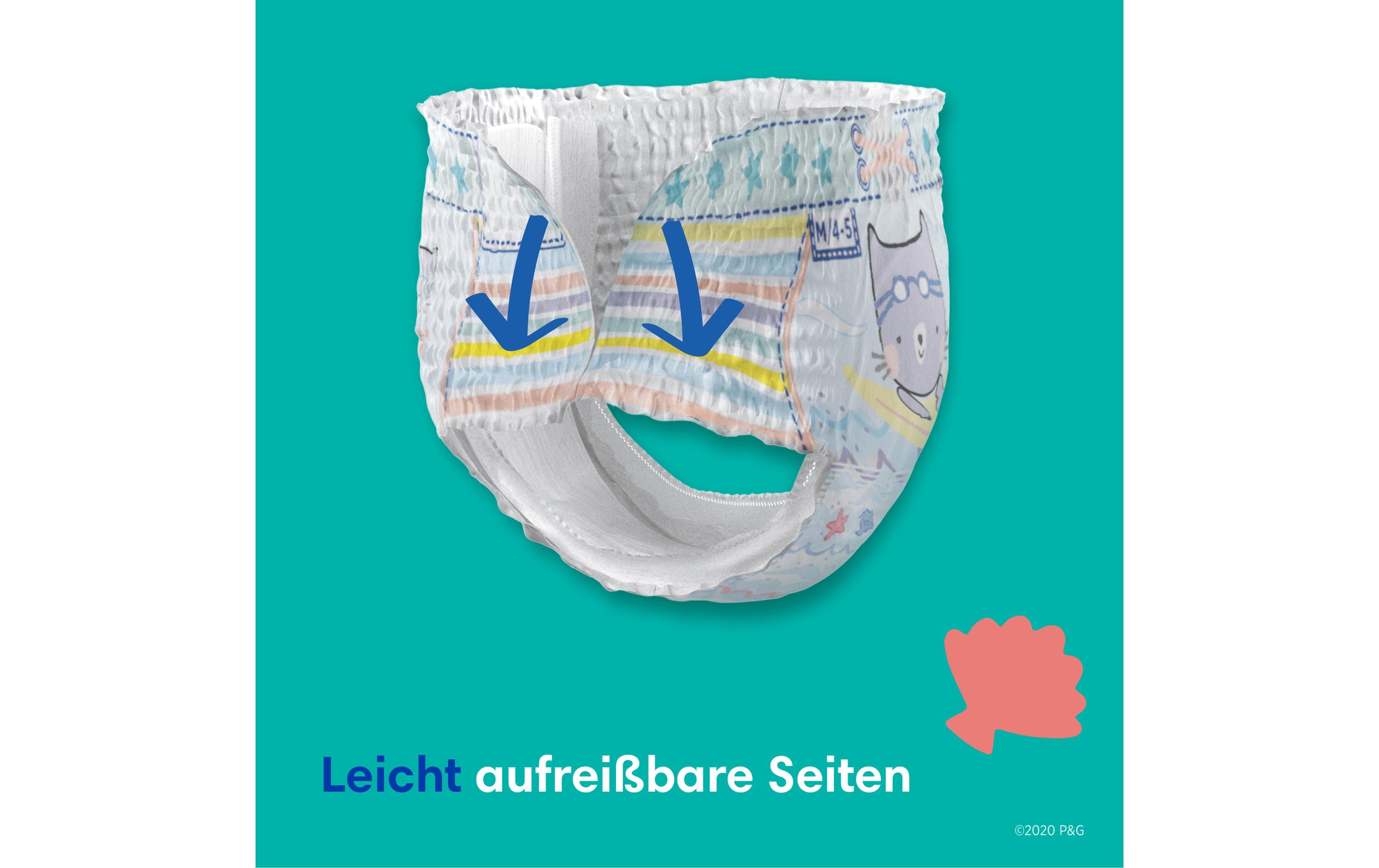 Windeln Splashers Tragepack Grösse 3-4, 12 StückBequeme Badewindeln für Kinder von 6 - 11 kg, 12 Stück