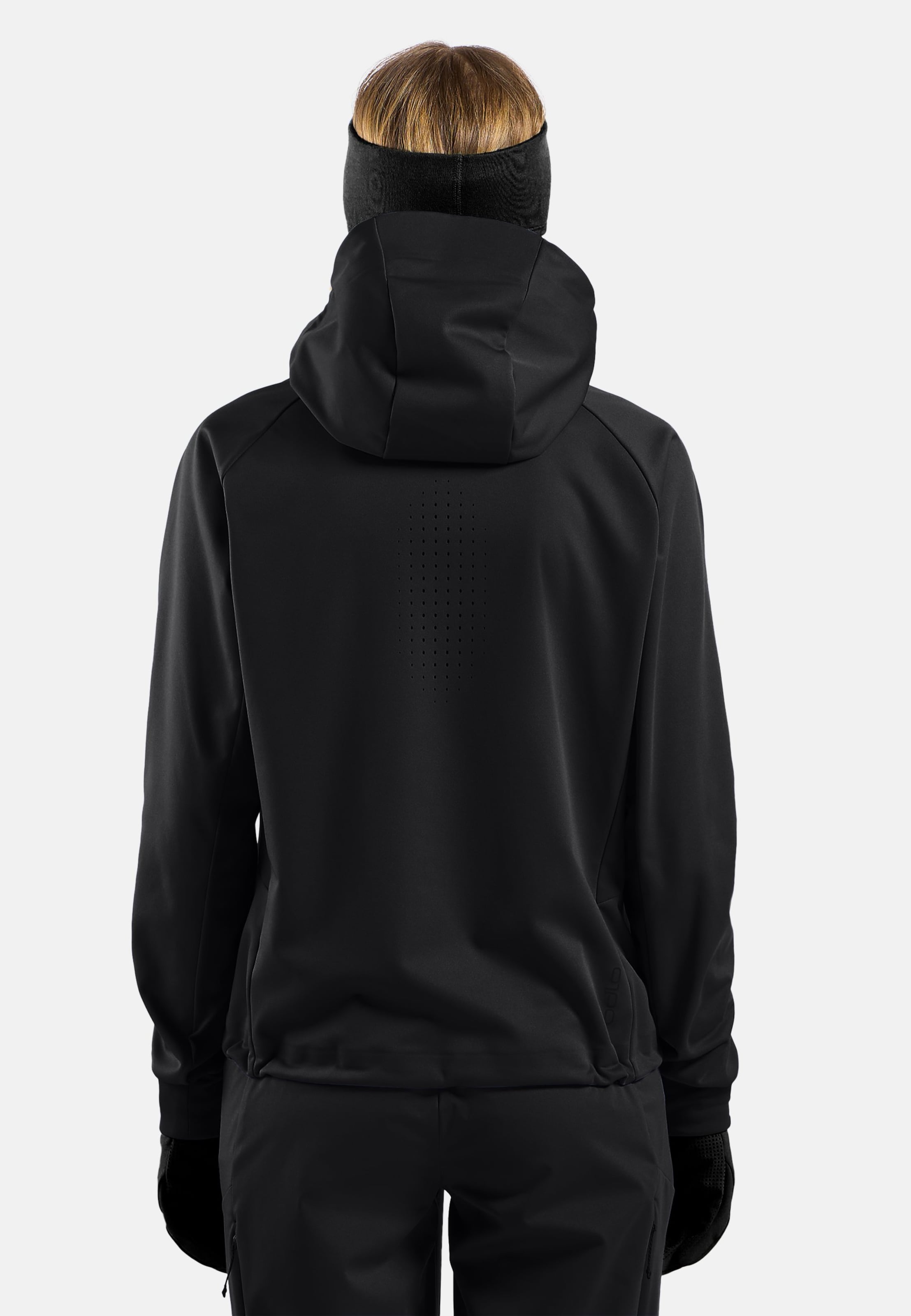 Winddichte Zeroweight X-Warm Langlaufjacke in black