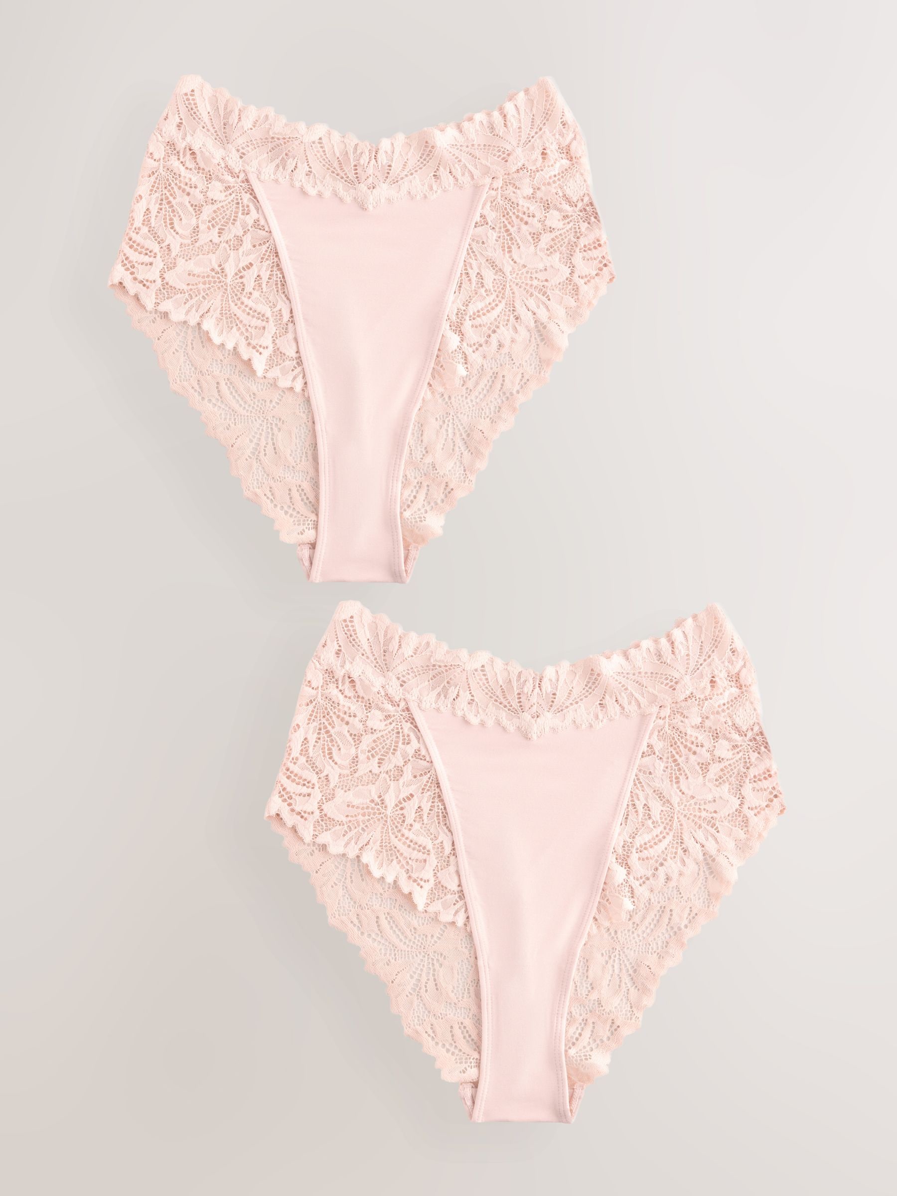 Lichtroze - Ultimate Comfort kanten slip verpakking van 2