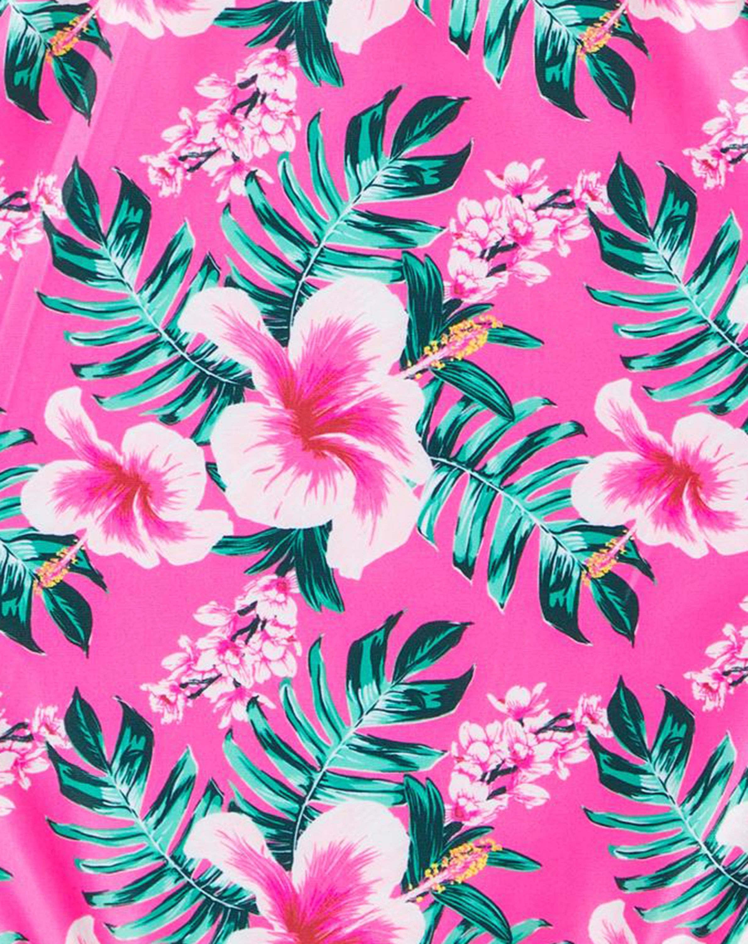 Badeanzug NKFZIZA - FLORAL in sangria sunset