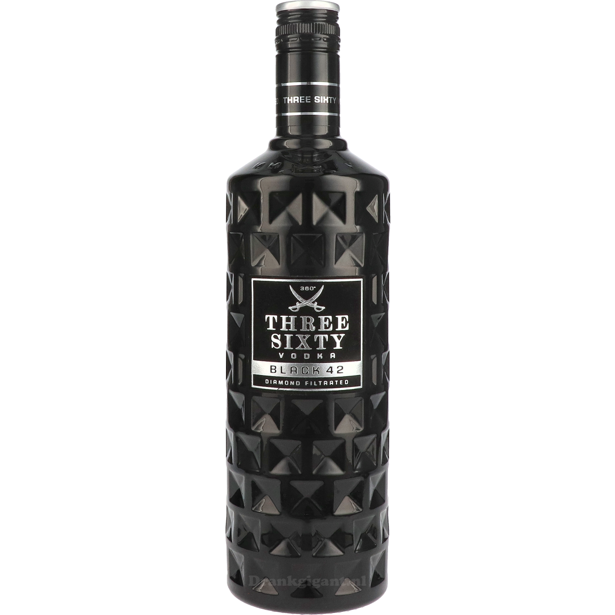 Three Sixty Vodka Black 42 100 cl
