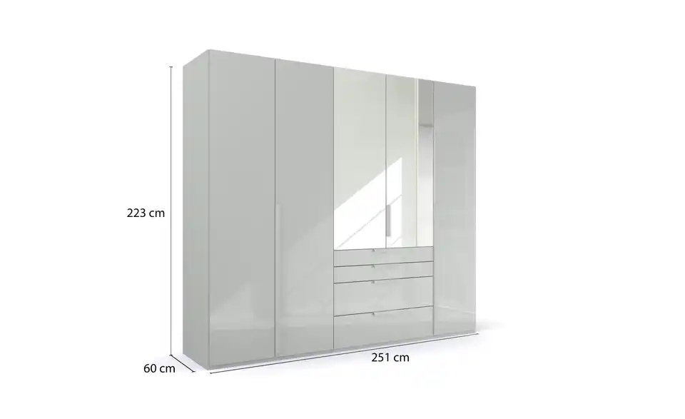 Drehtürenschrank 251 cm 5 Stück