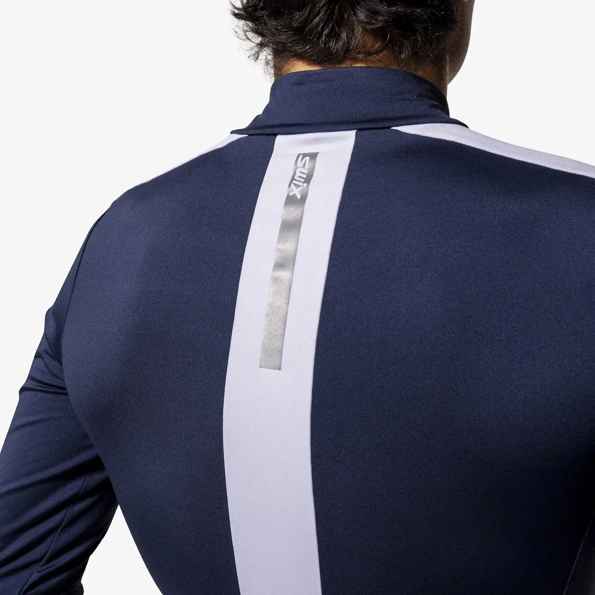 Swix Roadline Nts Half Zip Baselayer Top M Dark Navy/Bright White