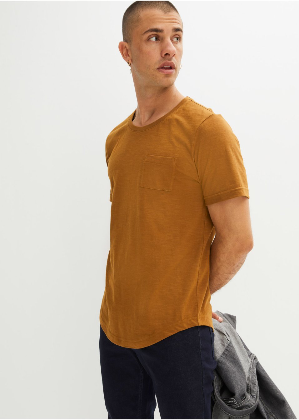 Lot de 2 T-shirts en coton avec poche poitrine