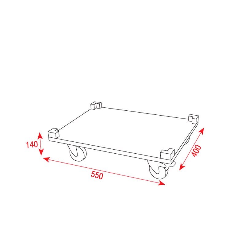DAP Stack Case Value Line wielplaat