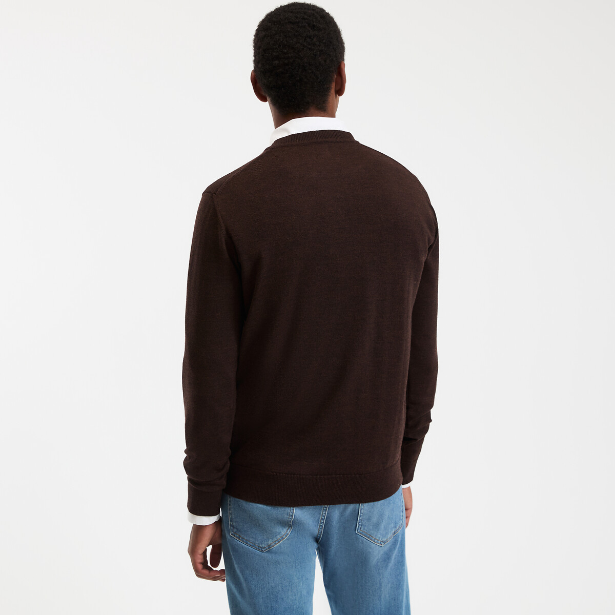 COLEÇÕES LA REDOUTE<br>Trui em lã merino, assinatura BASTIEN