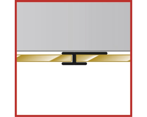 Decodesign opbouwconnector Schulte 2100 mm aluminium-naturel