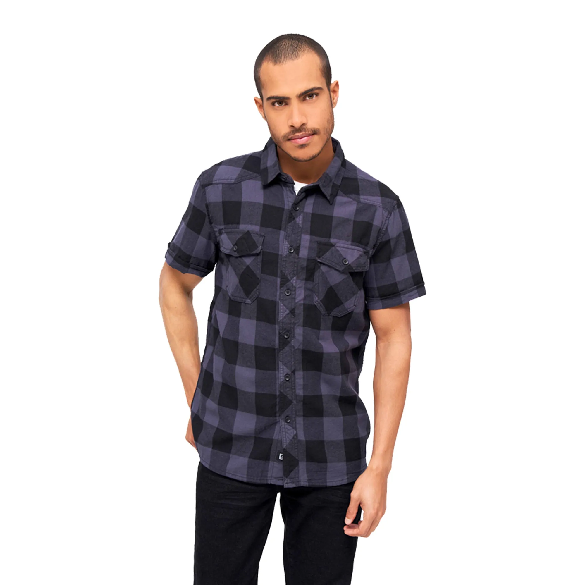 Brandit -  Hemd Checkshirt Halfsleeve