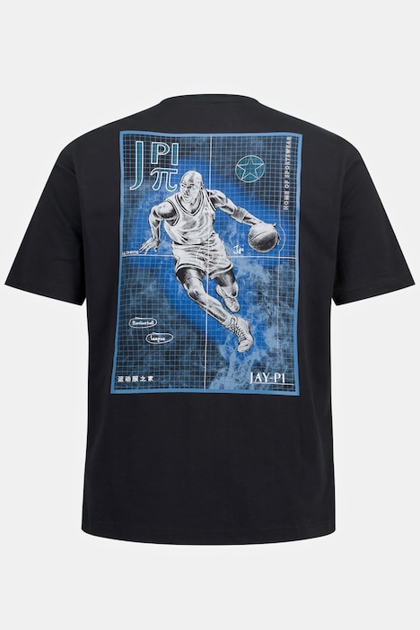JAY-PI T-Shirt, Fitness, Halbarm, Basketball Rückenprint
