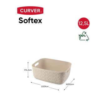 Curver Softex Mand – 12,5L White