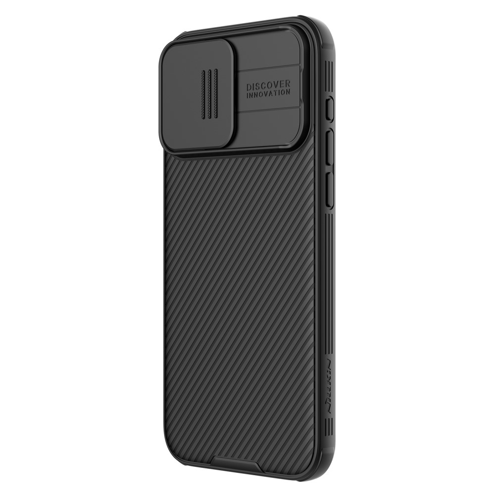 iPhone 15 Pro MagSafe Schutz Hülle Cam-Slider Kameraschutz - Schwarz