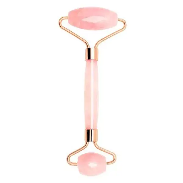 Rolo de massagem de jade rosa