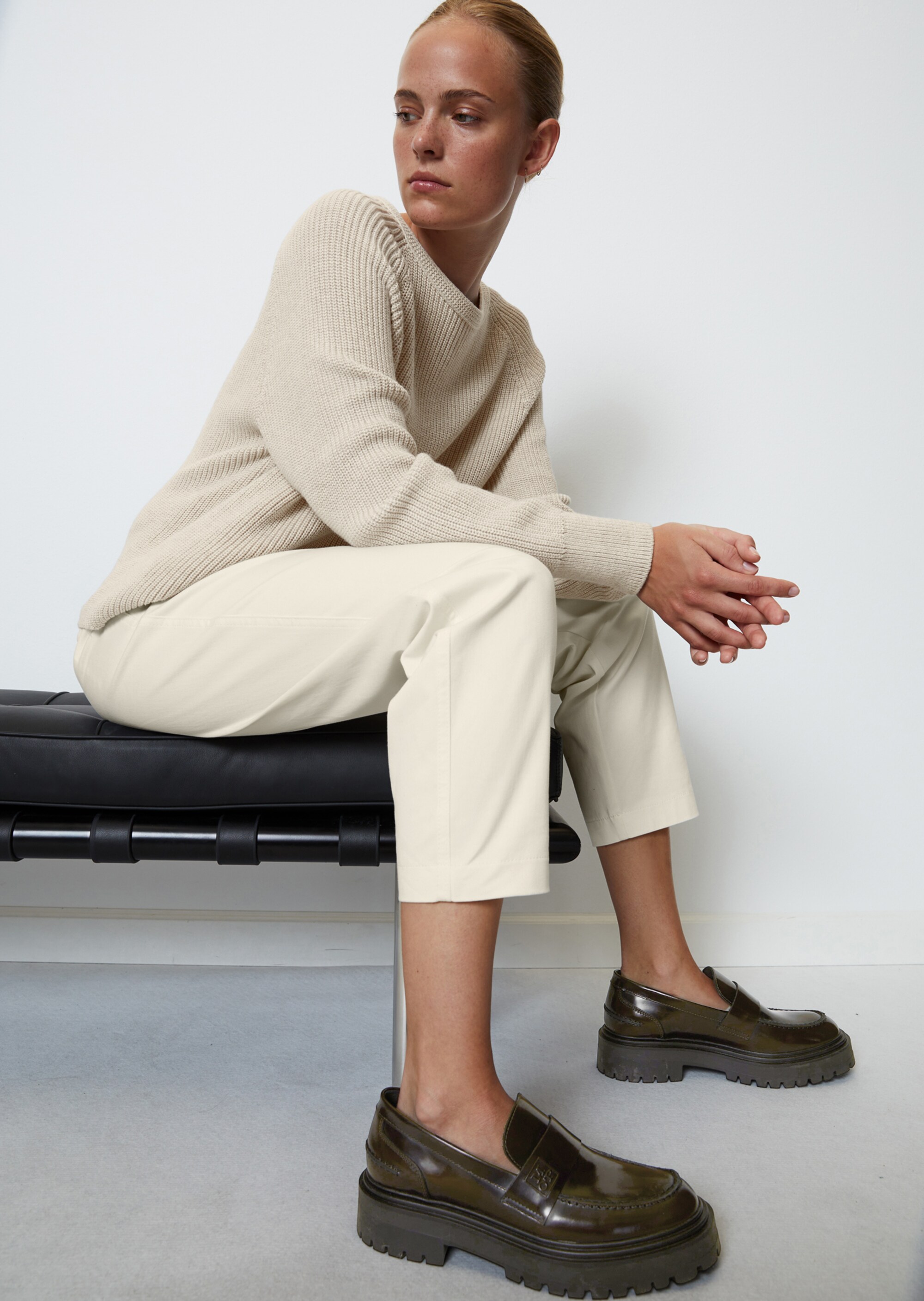 Chunky-Loafer aus poliertem Kalbleder