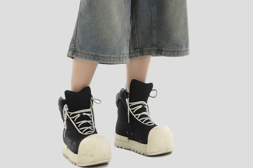 Banash - Wijde denim shorts