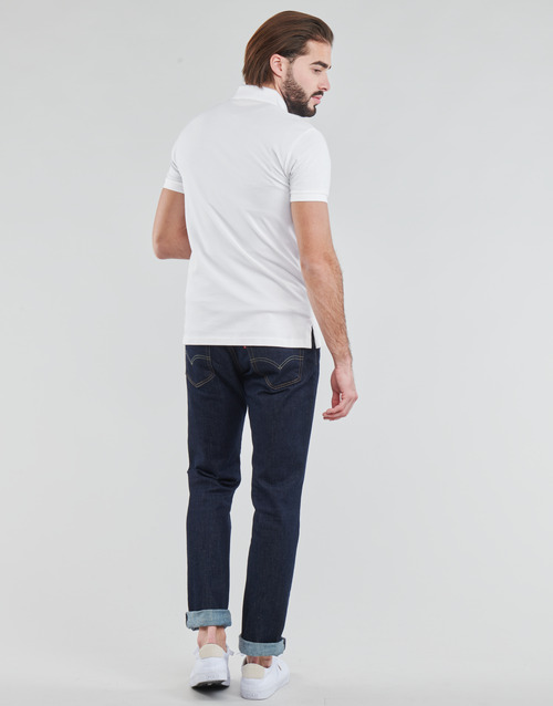 Polo Ralph Lauren - POLO CINTRE SLIM FIT EN COTON STRETCH MESH LOGO PONY PLAYER Blanco