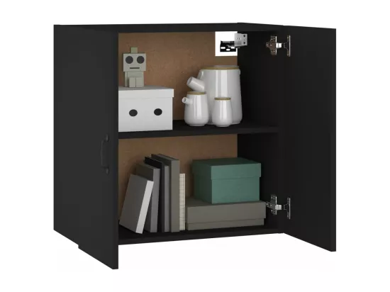 Armoire murale Noir 60x31x60 cm Bois d'ingénierie