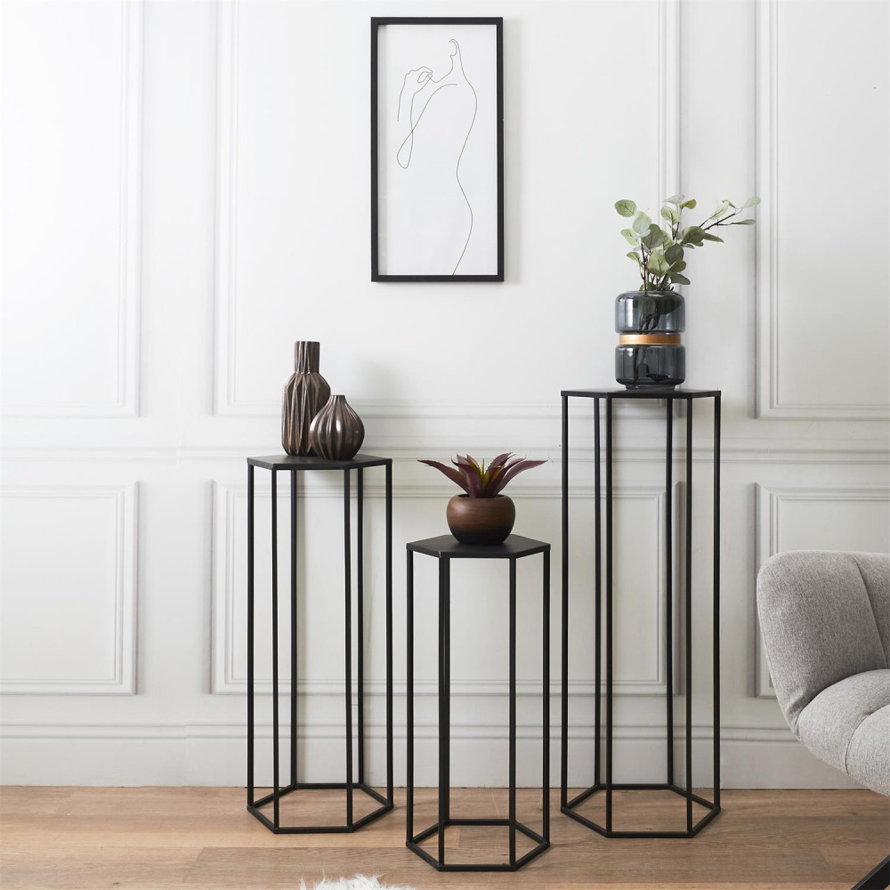 Sellettes assorties en métal (lot de 3)