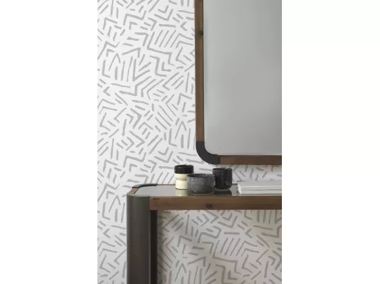 Miroir en bois avec bords en métal 67x113 cm