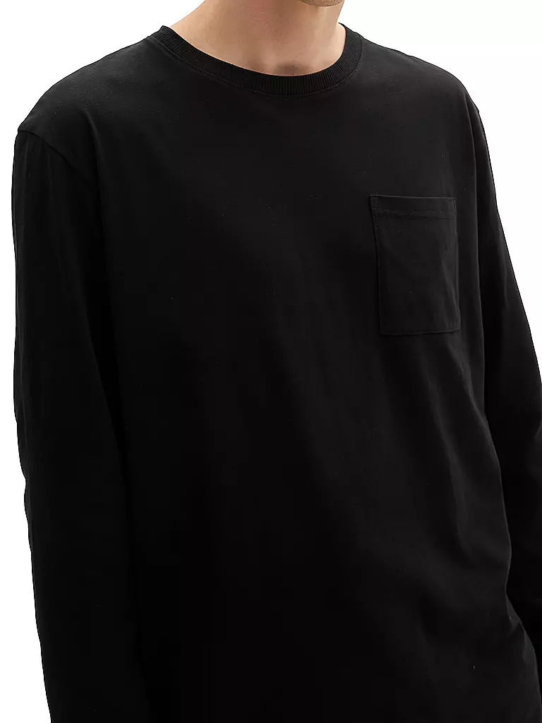 TOM TAILOR Langarmshirt schwarz