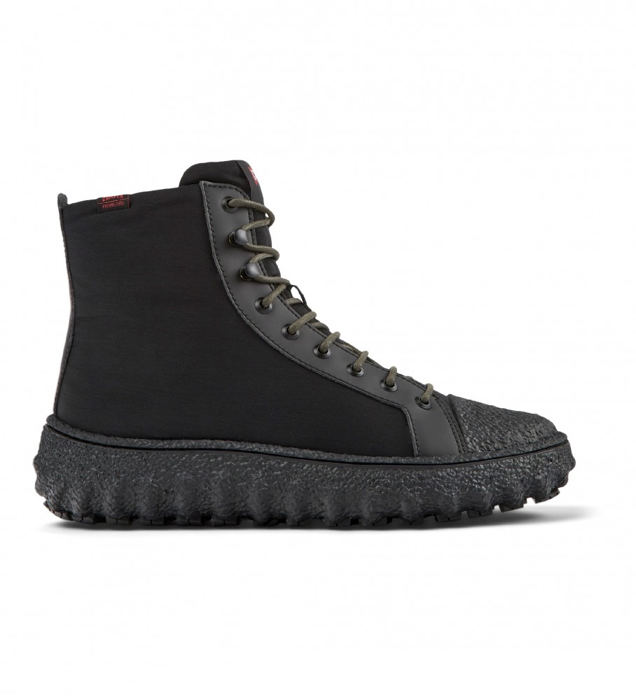 Botas de couro preto Camper Ground
