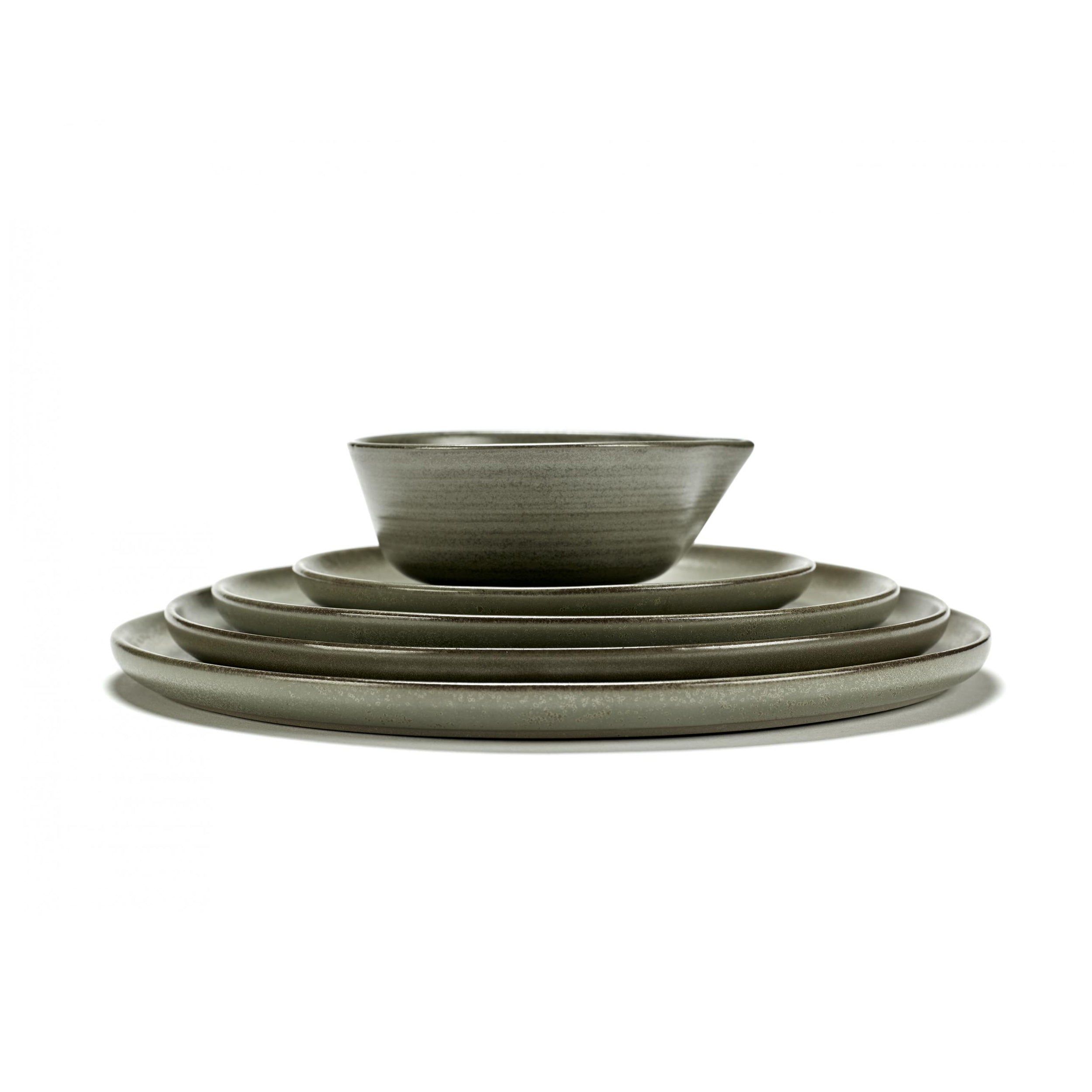 SERAX - Sergio Herman - Surface Bord 4 st. - Ã 27 cm - Camogreen