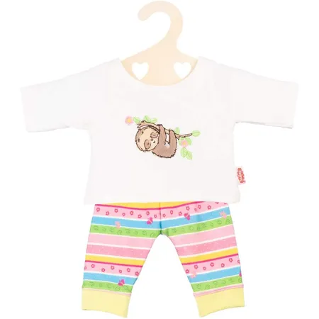 Heless Puppen-Pyjama Faultier Flauschi, Gr. 35-45 cm