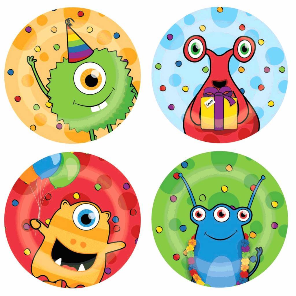 Monster Borden 23cm 8st