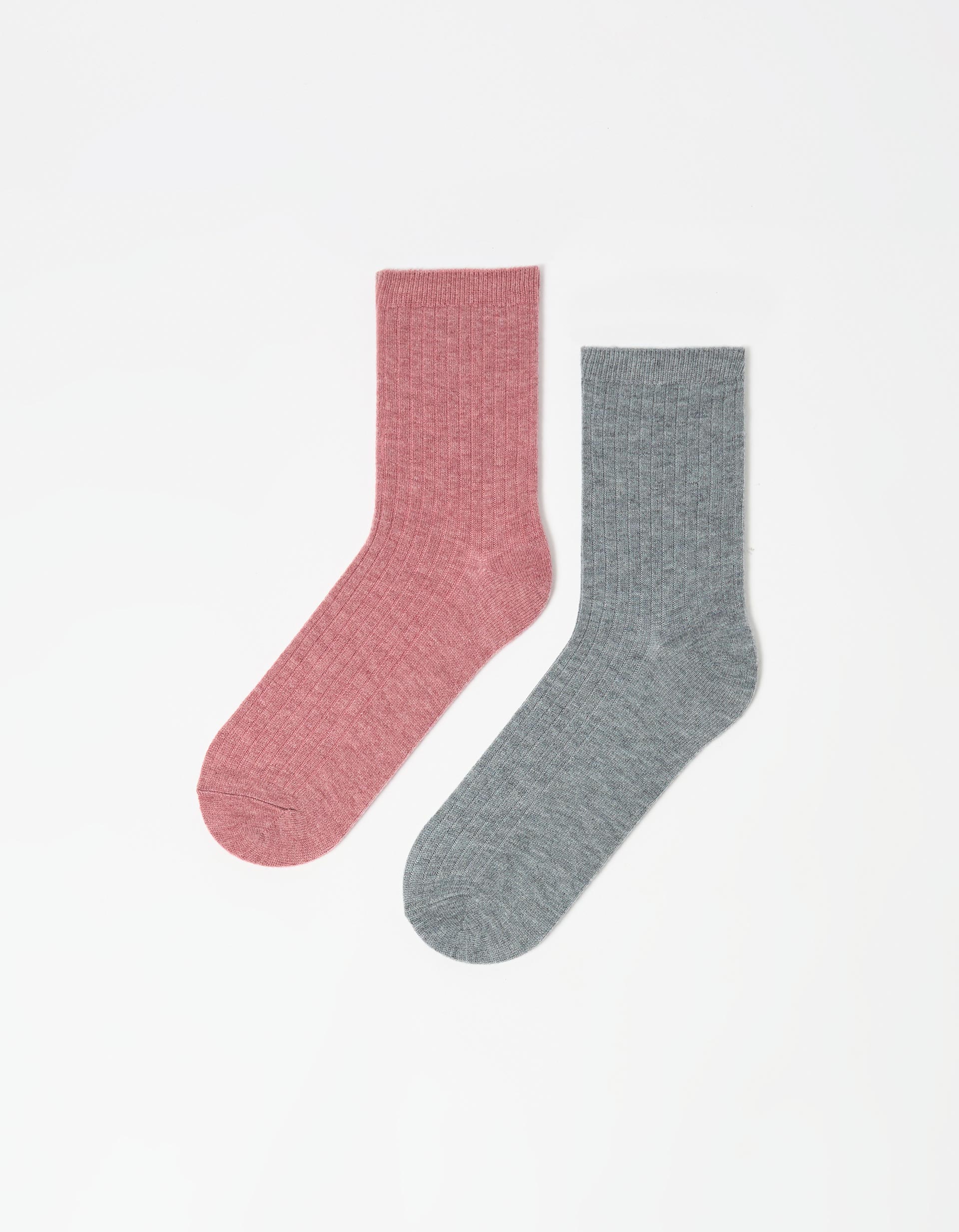 Pack 2 Pares de Meias, Mulher, Rosa