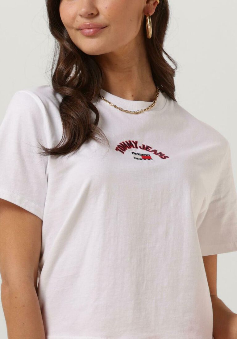 TOMMY JEANS witte tommy jeans t-shirt tjw cls varsity prep 2 tee