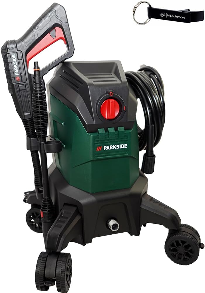 HEADNMORE® Bundle - Parkside® Hochdruckreiniger PHDF 150-420 l/h, 100bar, 2000W +Schlüsselanhänger