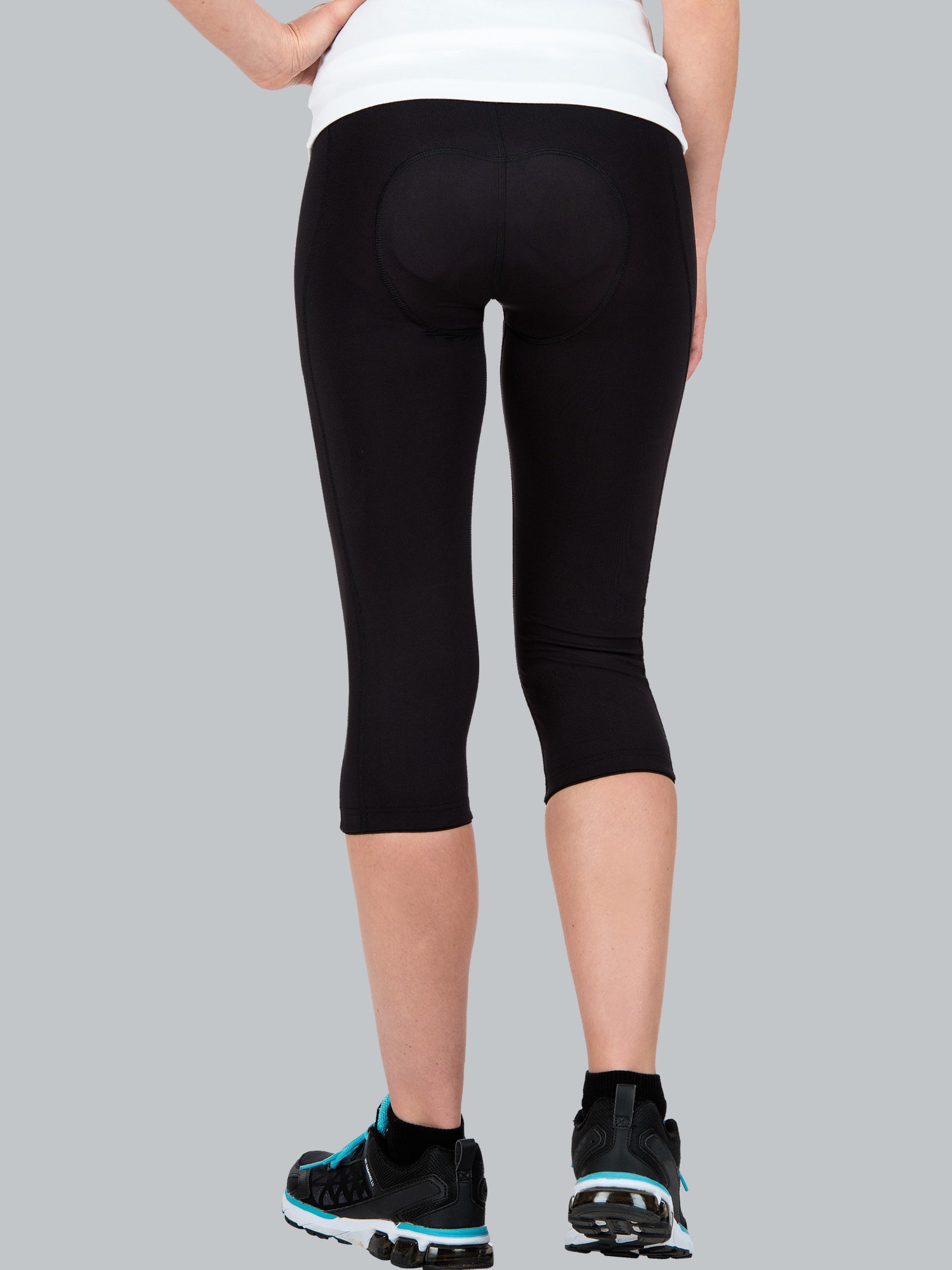 3/4 Radlerhose Schwarz