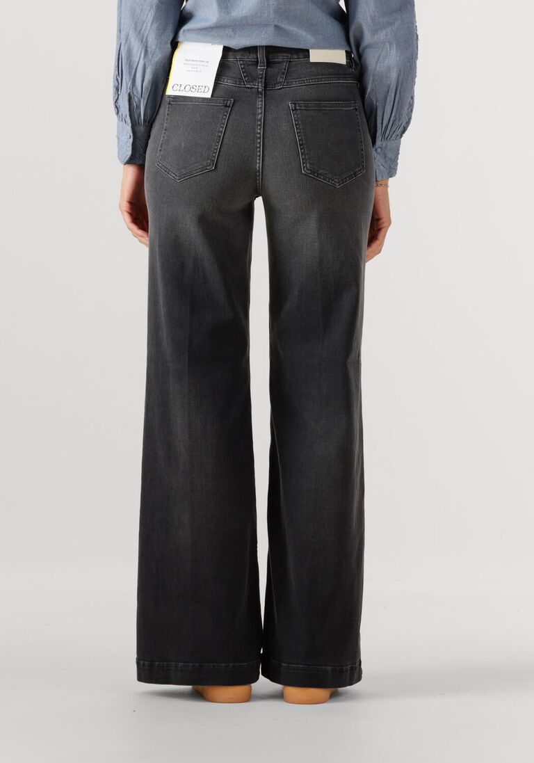 donkergrijze closed wide jeans glow up