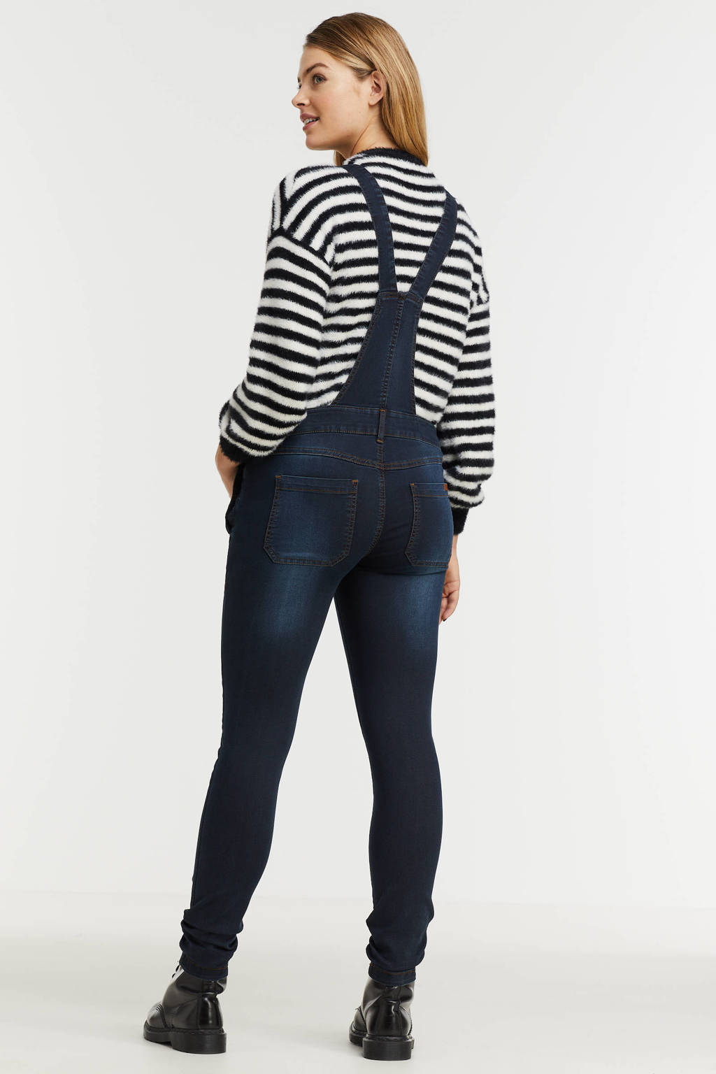 LOVE2WAIT low waist skinny zwangerschapstuinbroek dark denim