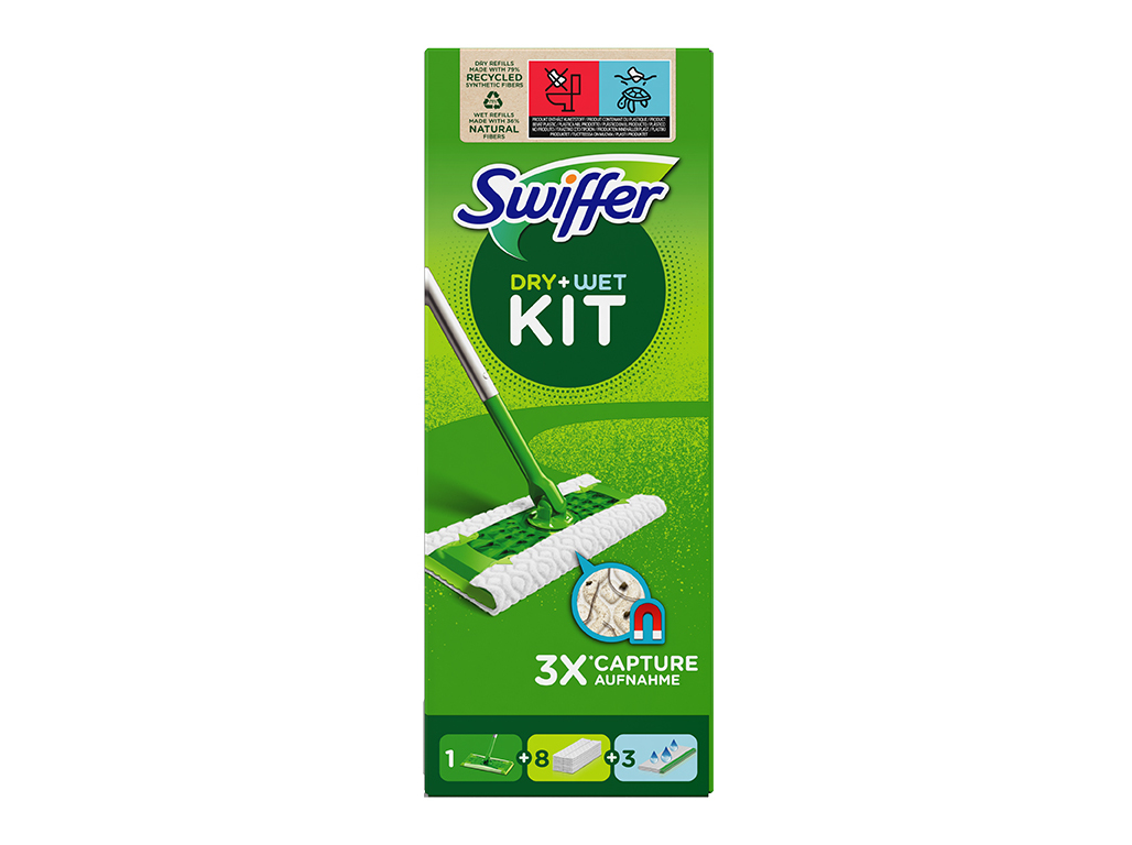 RECARGA MOPA SWIFFER 8 PANOS   3 HUMIDOS
