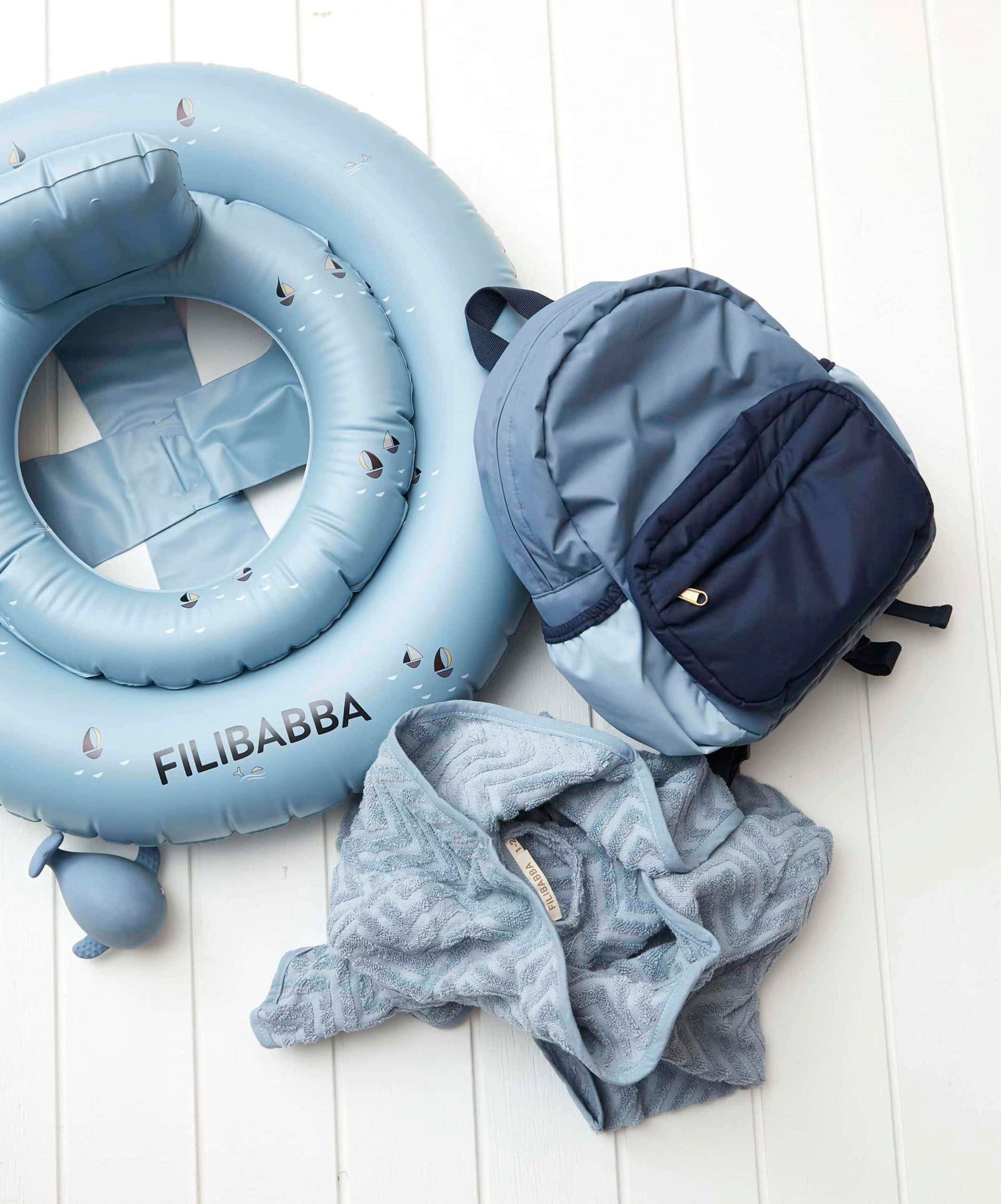 FILIBABBA Billie Rucksack (klein) - Blue Mix