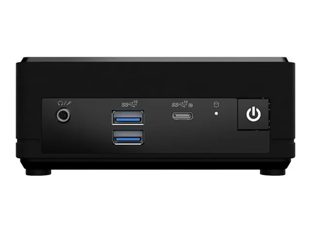 MSI Cubi N ADL S 225BEU - Barebone - mini PC 1 x N-series N100 / op til 3.4 GHz - RAM 0 GB - UHD Graphics - Gigabit Ethernet - sort