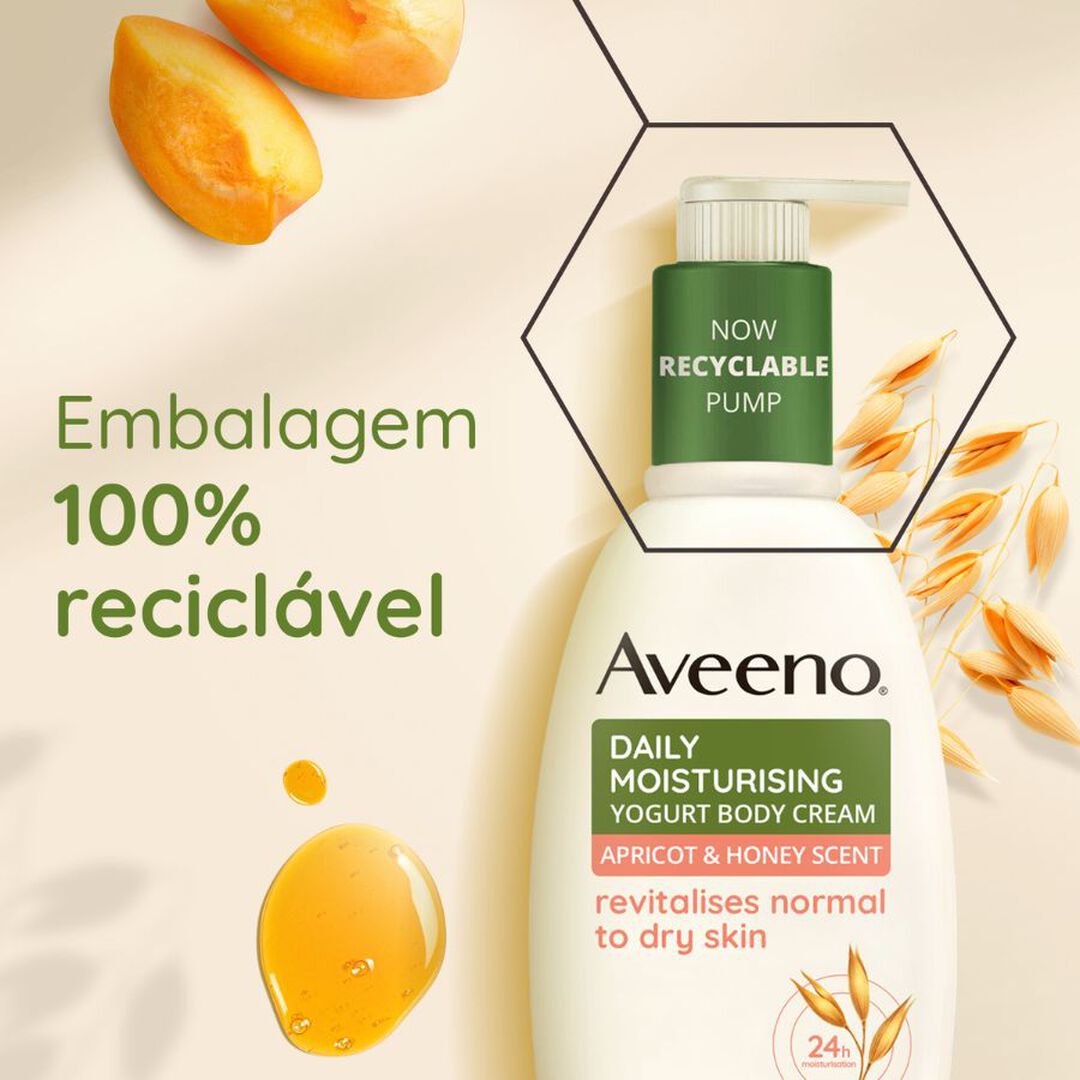 AVEENO  Daily Moisturising - Creme Corporal Iogurte Damasco & Mel - 300ml