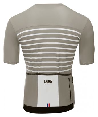 Maillot Manches Courtes LeBram Ventoux Gris Coupe Ajustée