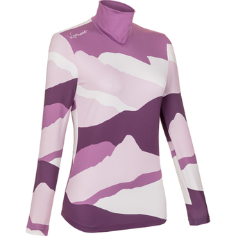 LaMunt Ivana Tech Arty  Langarmshirt Grape Taste / Hortensia  Damen