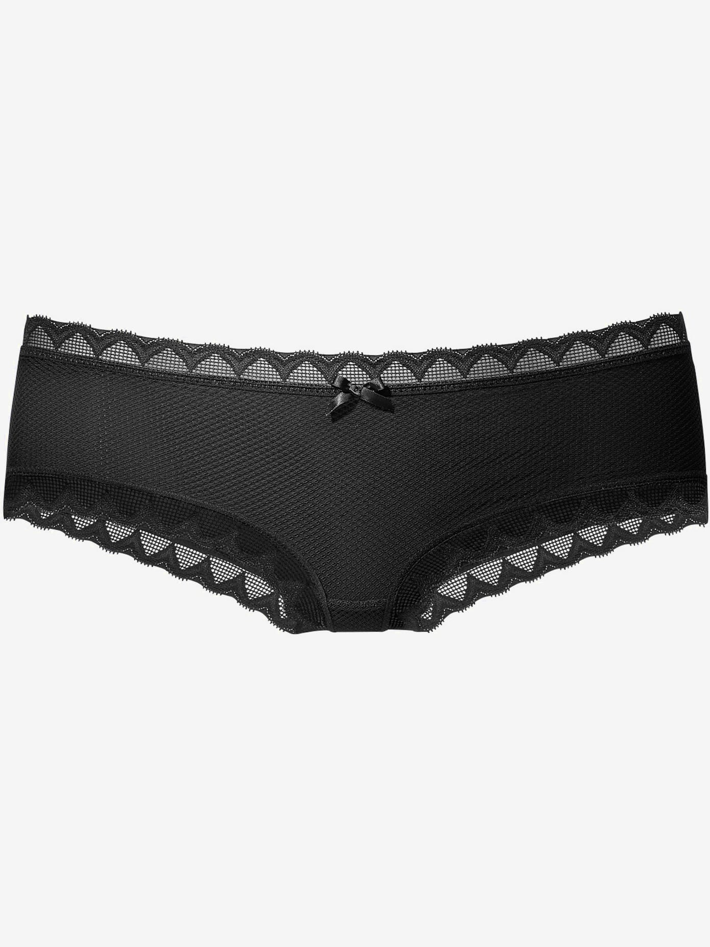Panty tendance avec ceinture et échancrures en dentelle graphique