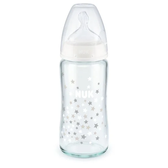 Biberon en verre First Choice Plus avec Temperature Control   Etoiles        de               Nuk