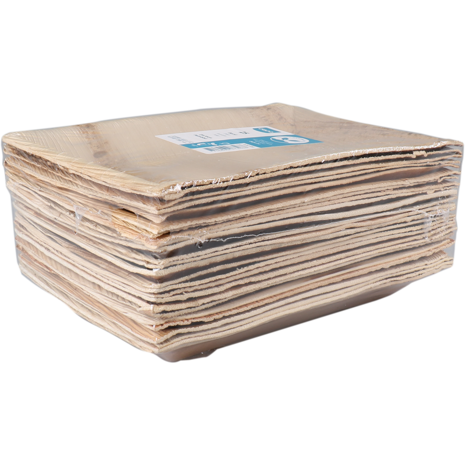 Depa Bord, rechthoekig, 1-vaks, palmblad, 25x16cm, naturel