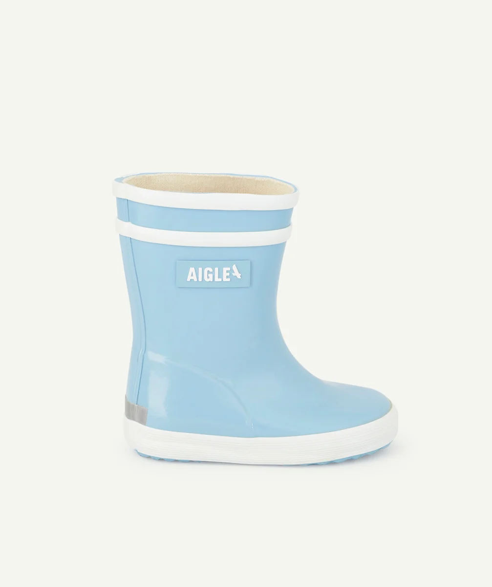 AIGLEBOTTES EN CAOUTCHOUC BLEU PREMIERS PAS BÉBÉ BABYFLAC 2