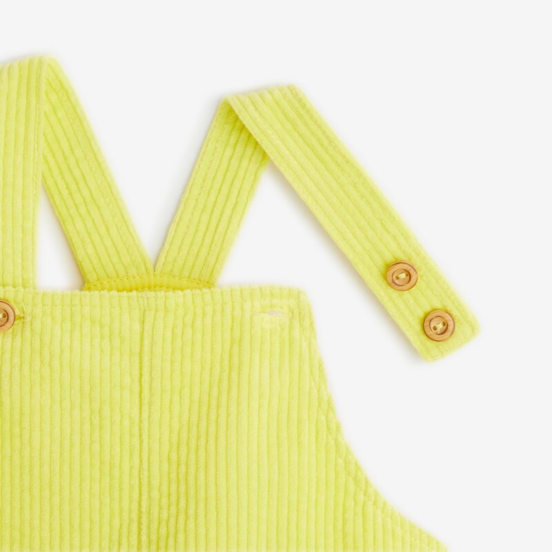 Robe bébé fille jaune en velours puebla Catimini Jaune