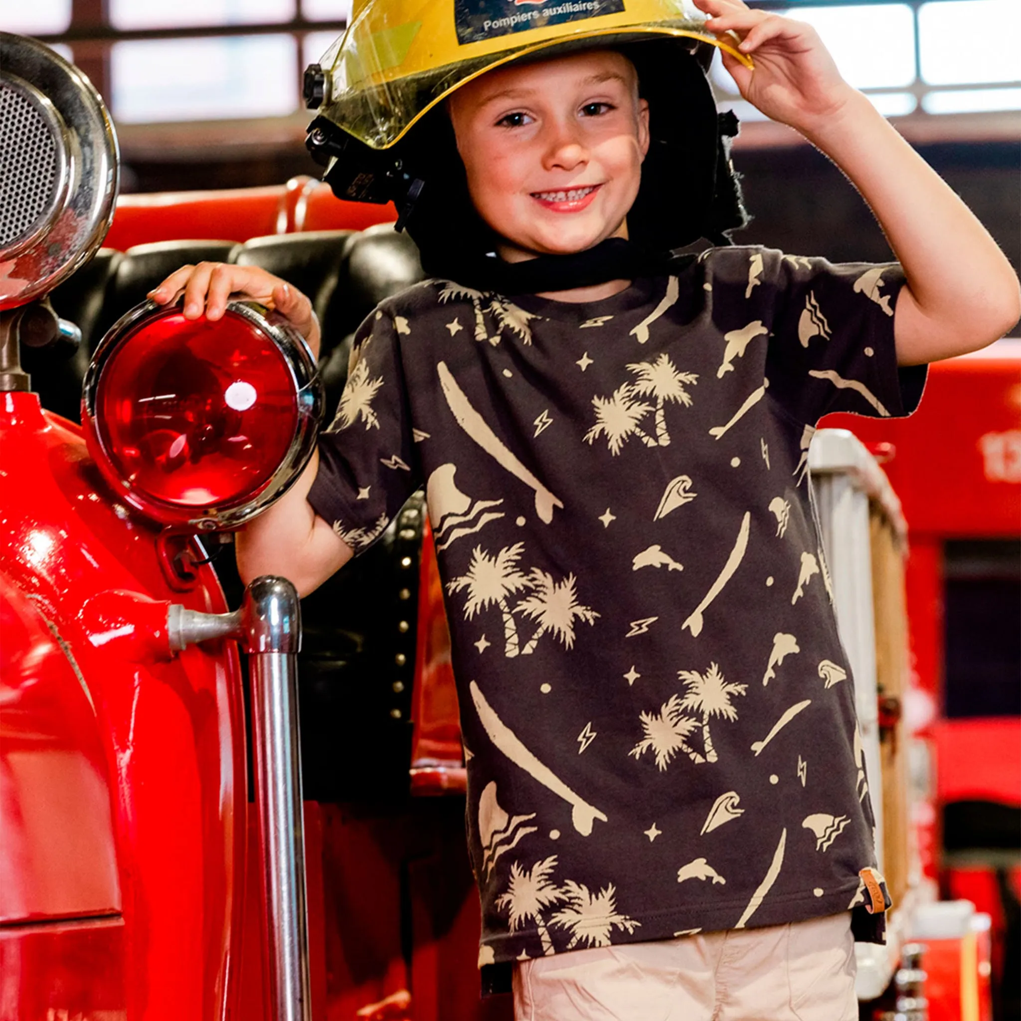 Deux par Deux T-shirt Imprimé Palmiers BOYS 3-6ans