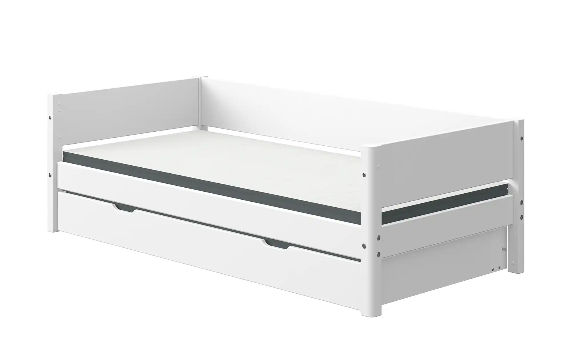 FLEXA Bett mit Ausziehbett Flexa White