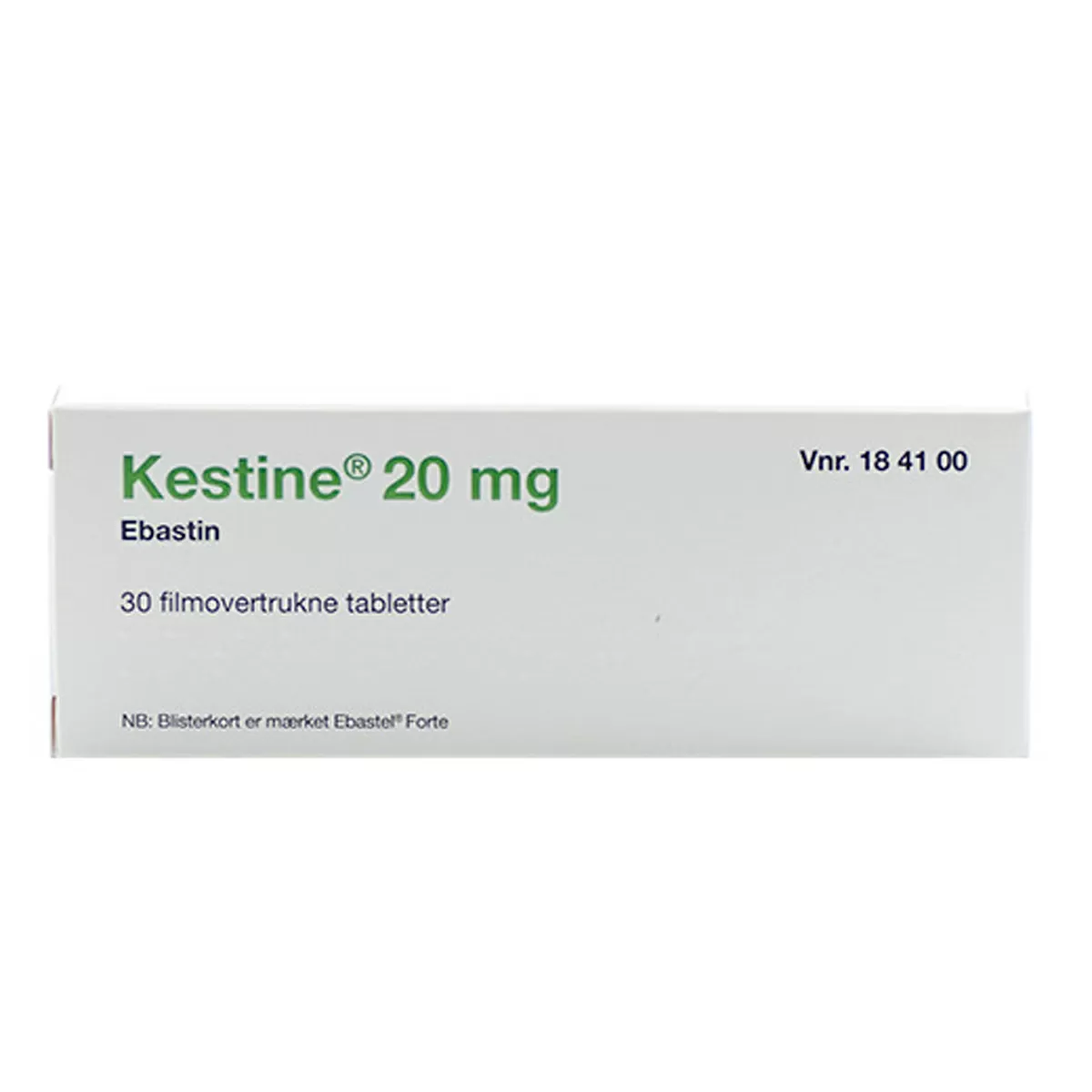 Kestine 20 mg 2care4 - 30 tabletter