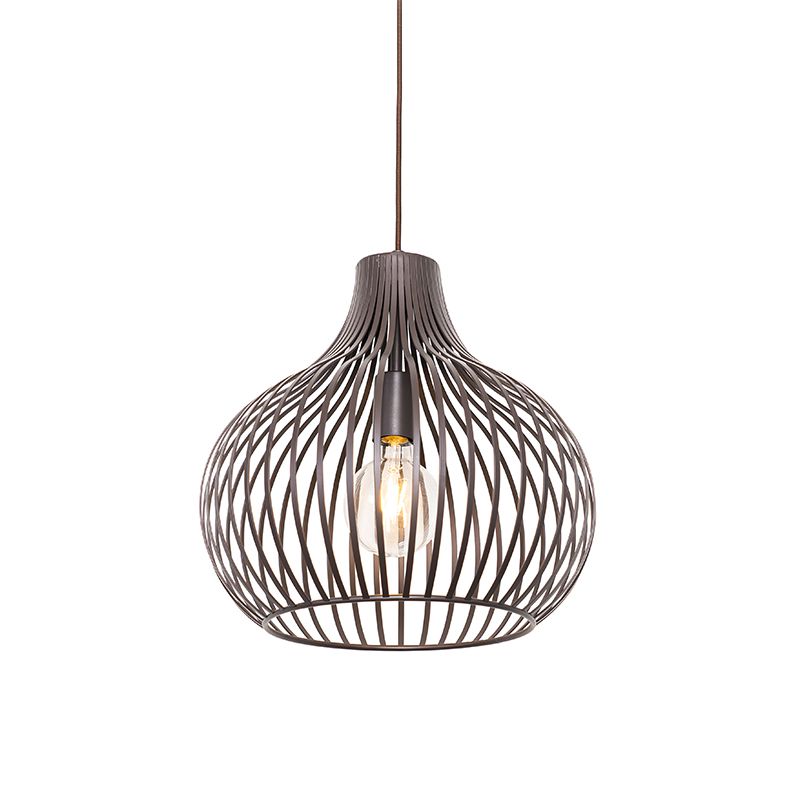 Moderne hanglamp bruin 38 cm - Saffira