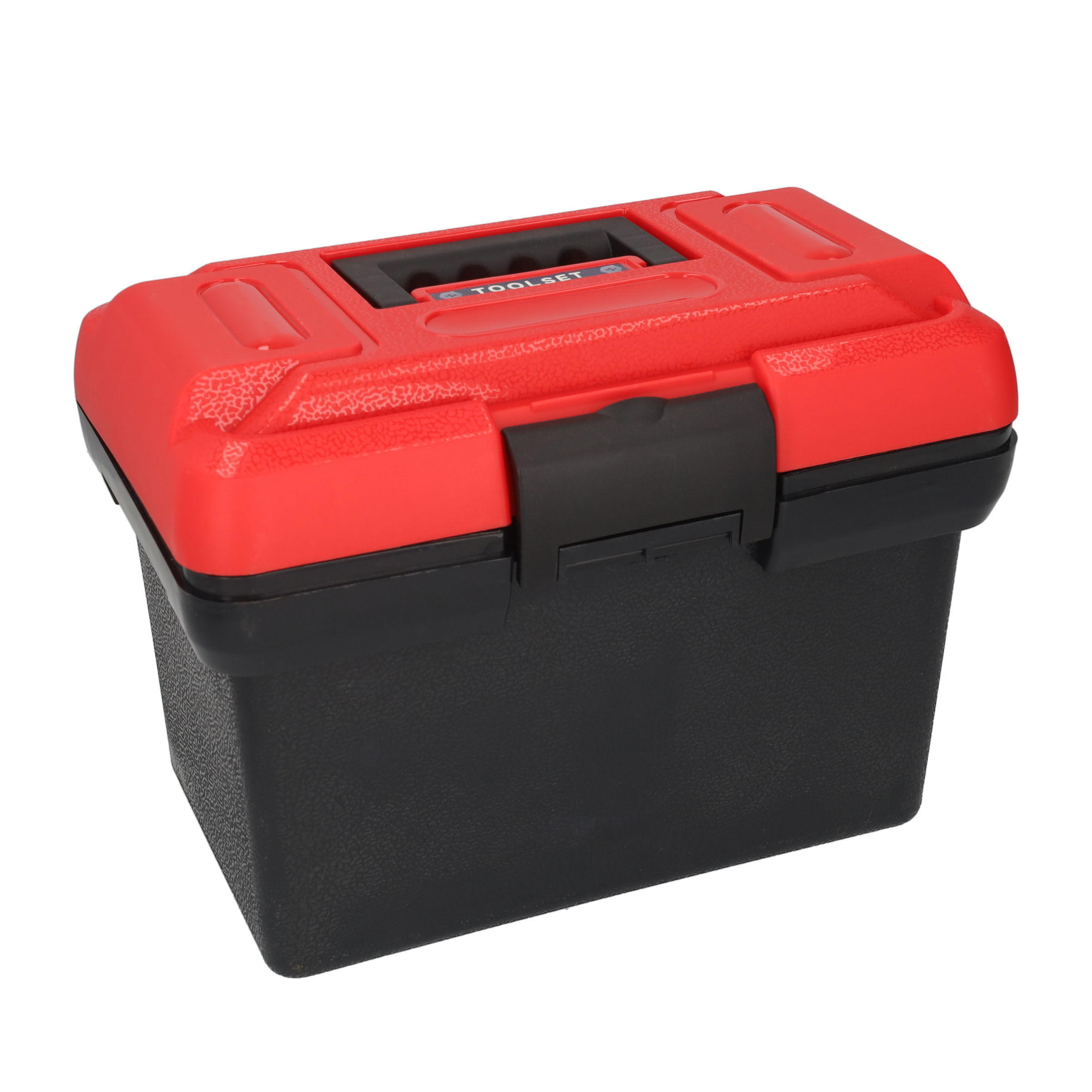 (55-tlg. Set) Kinder Spielzeug Werkzeug Koffer Handwerker Tool Zubehör Lern Spielset (Batteriebetrieben) - Rot